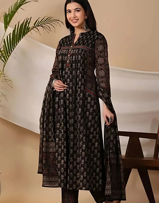 Anarkali Kurta Set With Dupatta Set For Women