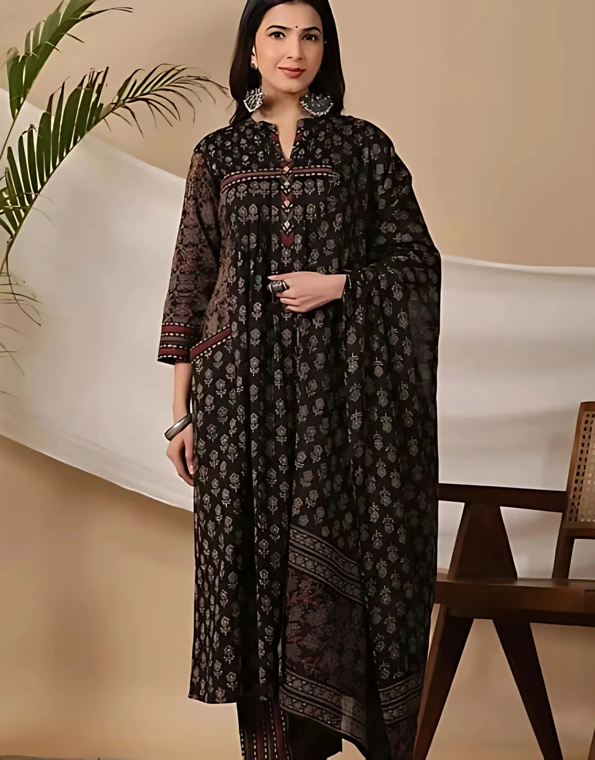 Anarkali Kurta Set With Dupatta Set For Women